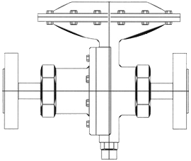 Jordan Valve High Capacity Air Loaded Regulator, Mark 660 Series